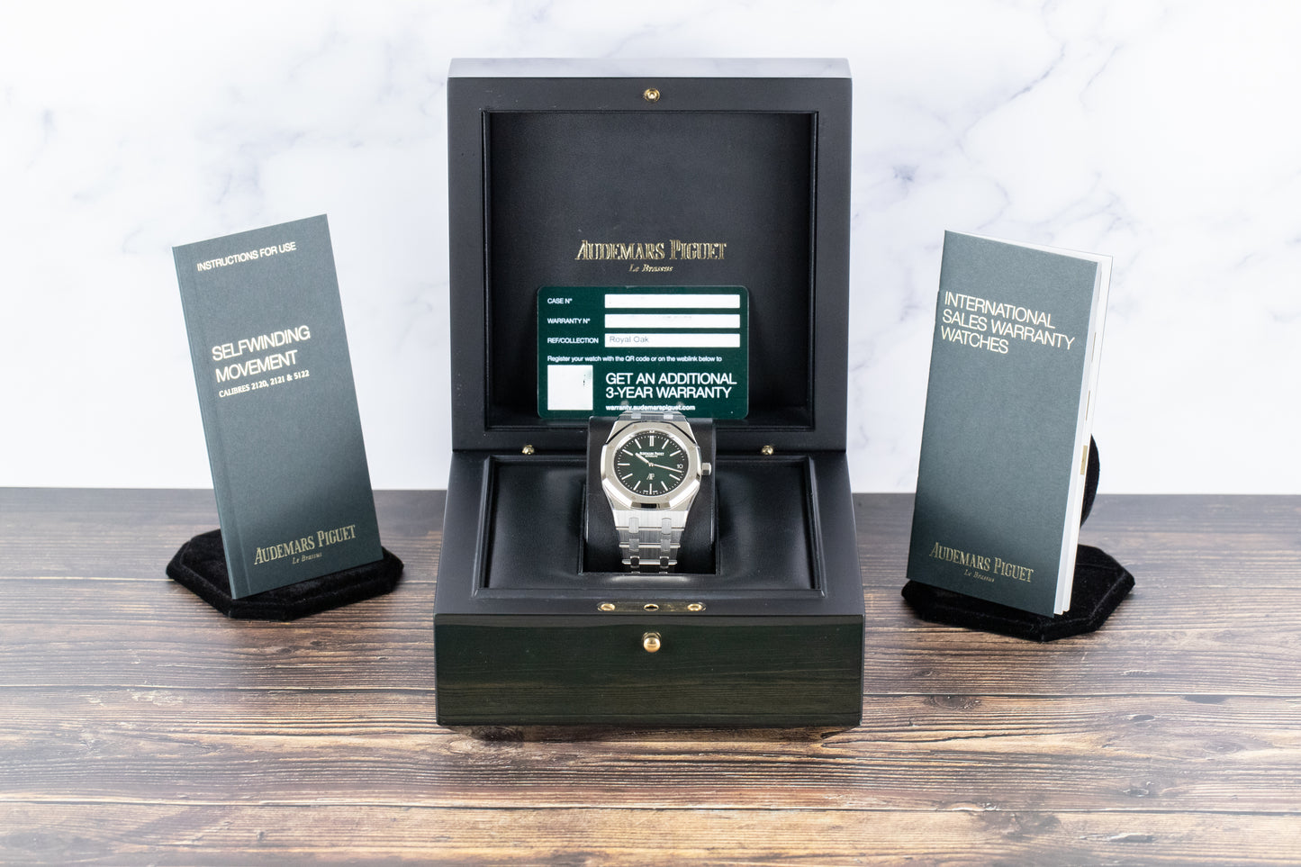 Audemars Piguet 15202PT Royal Oak Jumbo Green Dial