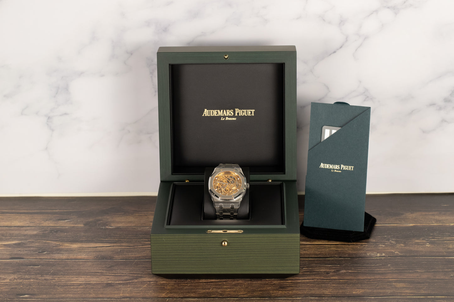 Audemars Piguet 15407ST Royal Oak Salmon Openworked