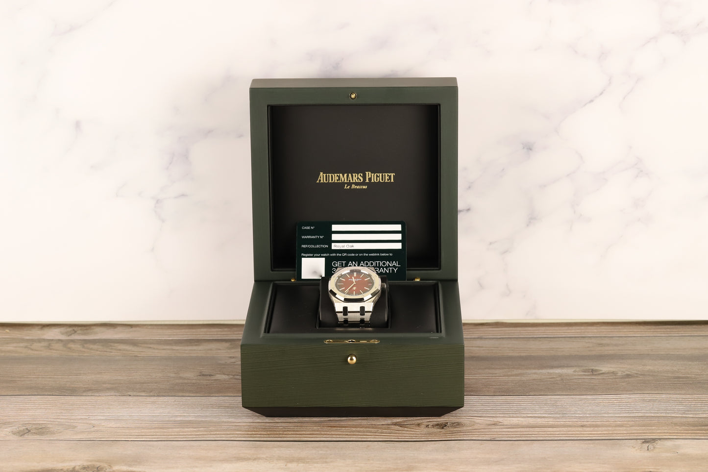 Audemars Piguet 16202XT Royal Oak Jumbo Bulk Metallic Glass (BMG) Red Dial