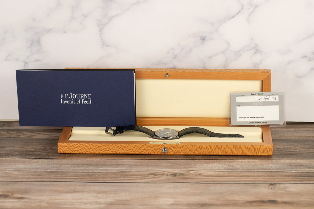F.P. Journe Chronométre Bleu CB Tantalum Chrome Blue Dial
