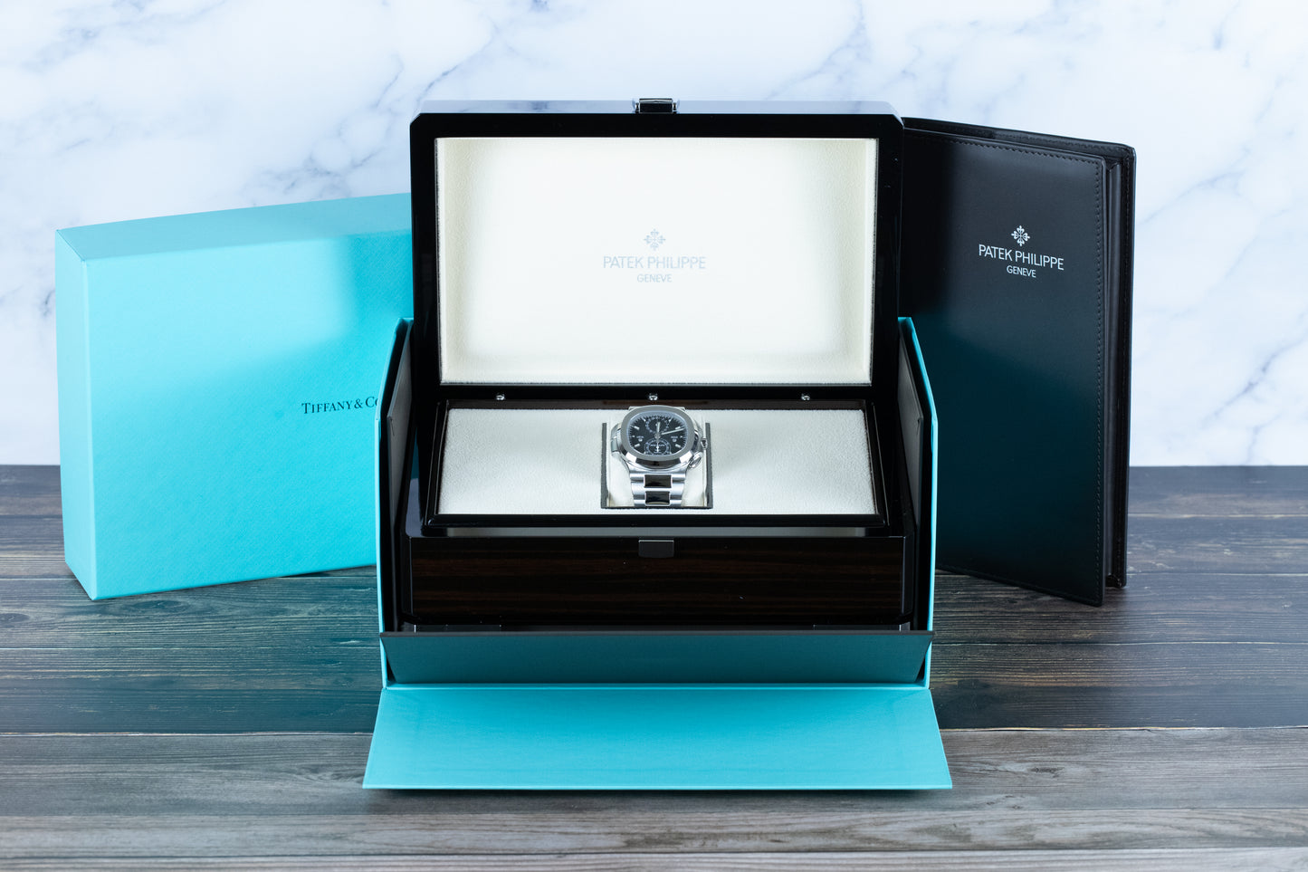 Patek Philippe 5990/1A Nautilus Travel Time Chronograph Tiffany & Co.