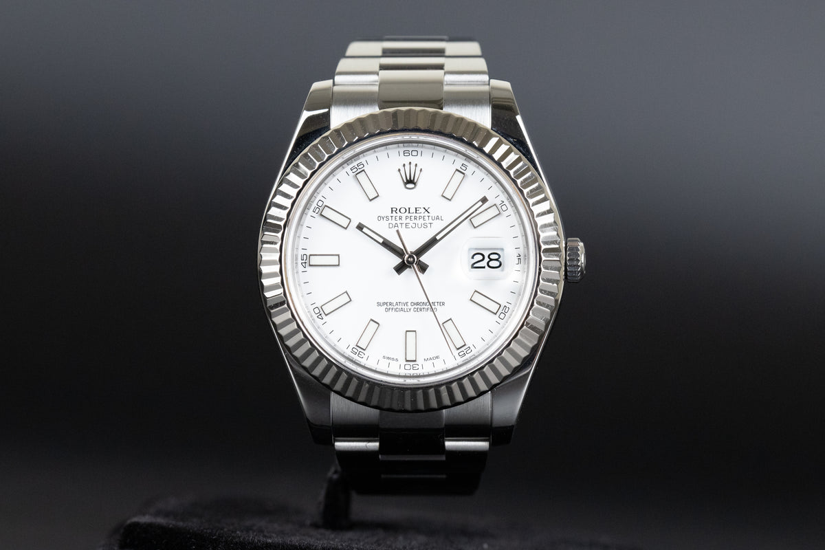 Rolex<br>116334 Datejust II White Dial