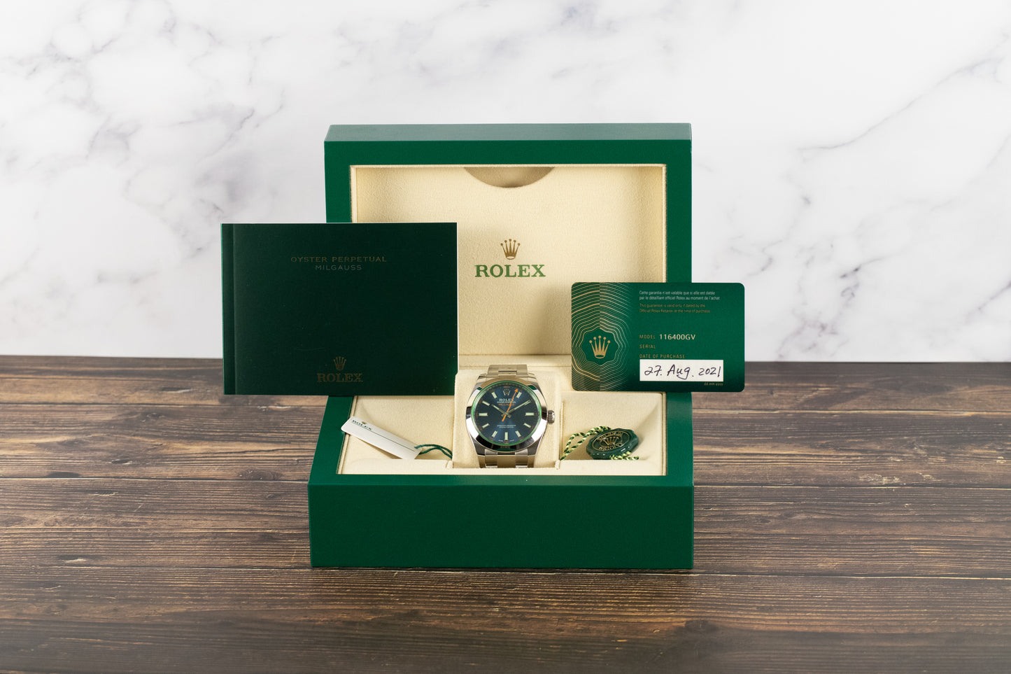 Rolex 116400GV Milgauss Blue Dial