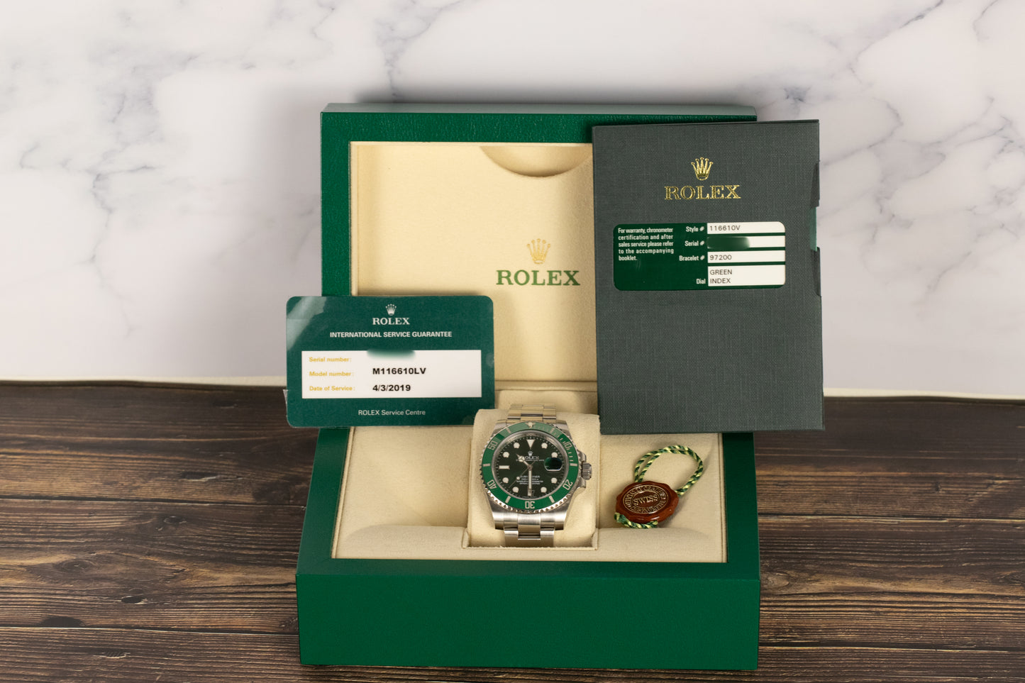 Rolex 116610LV Submariner 'Hulk'
