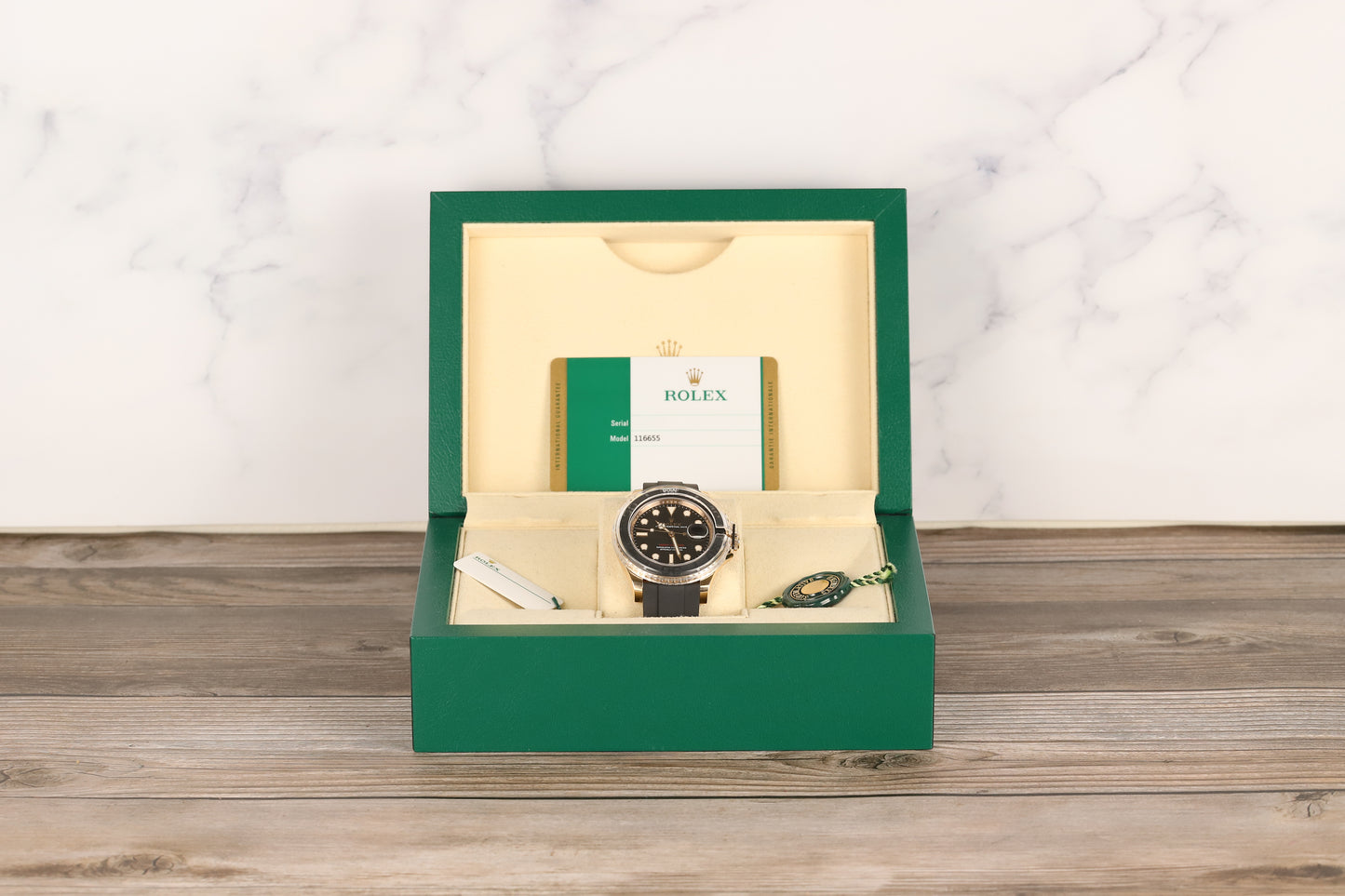 Rolex 116655 Yacht-Master 40 Oysterflex Black Dial