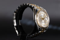 Rolex<br>116233 Datejust 36 SS/18k Silver Diamond Dial