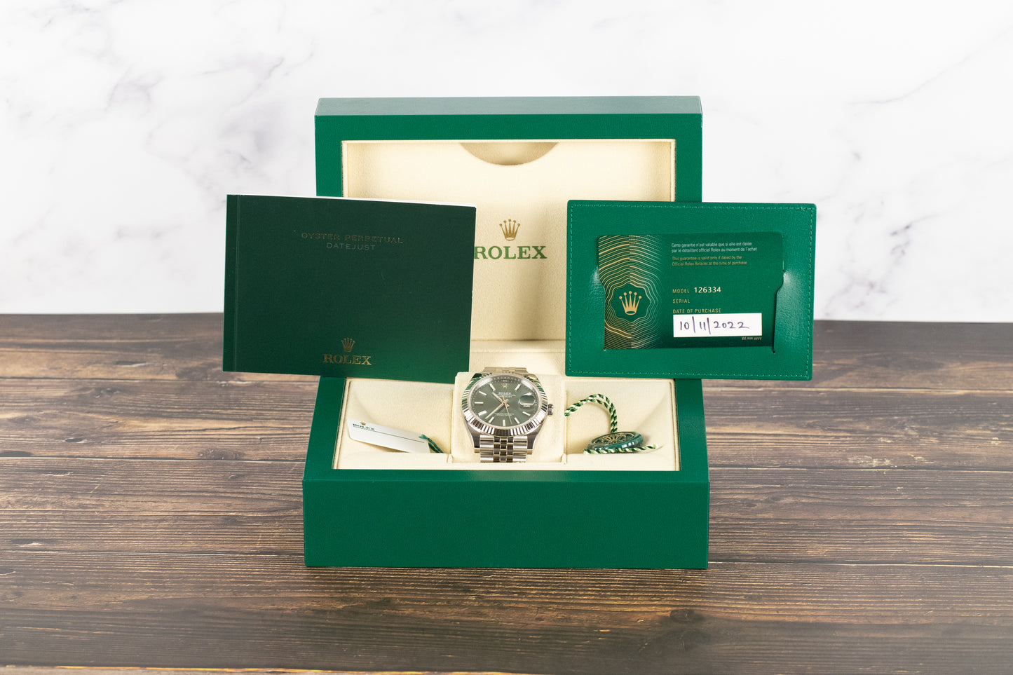 Rolex 126334 Datejust 41 Mint Green Dial