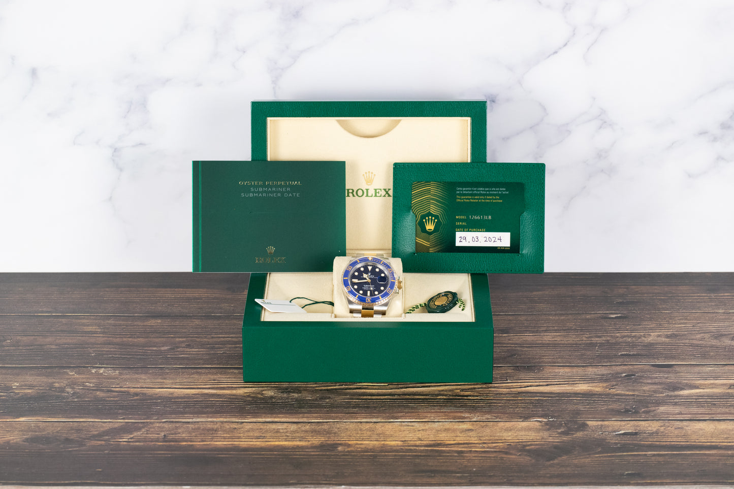 Rolex 126613LB Submariner SS/18k Blue Dial
