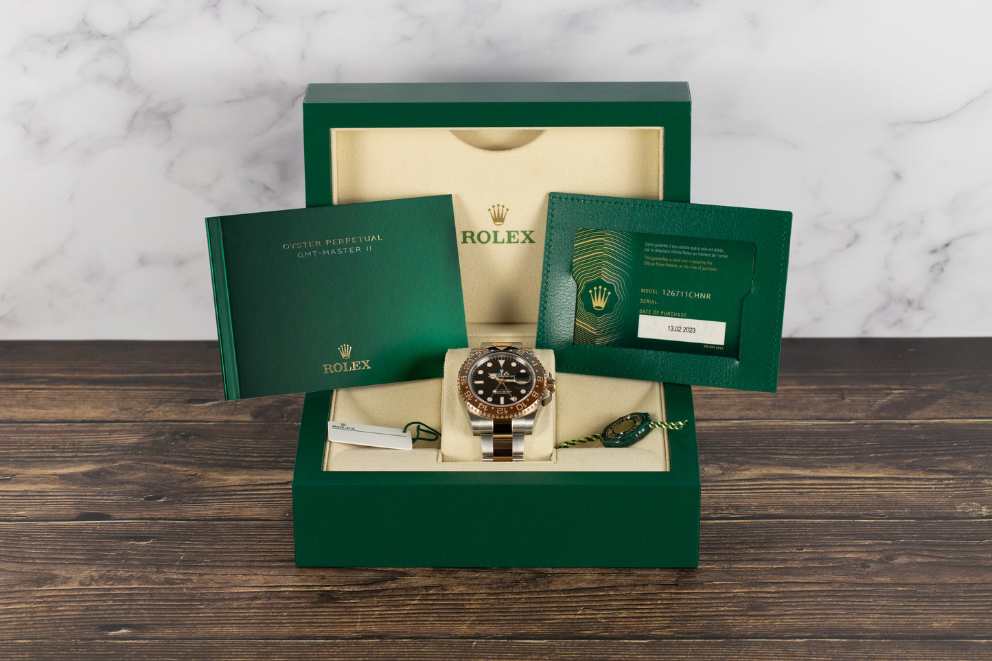 Rolex 126711CHNR GMT Master II SS/18k 'Root Beer'