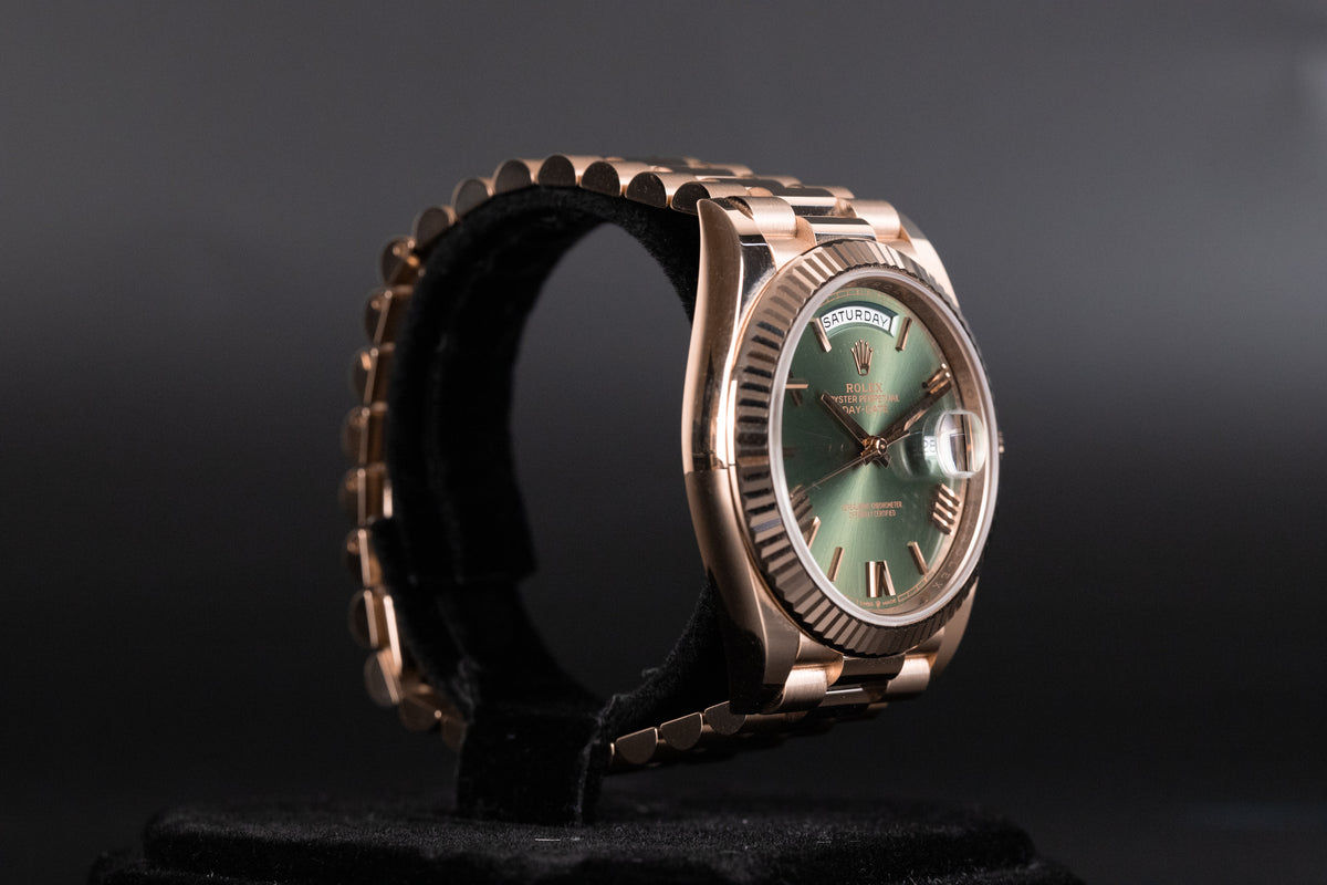 Rolex<br>228235 DayDate 40 Olive Green Dial