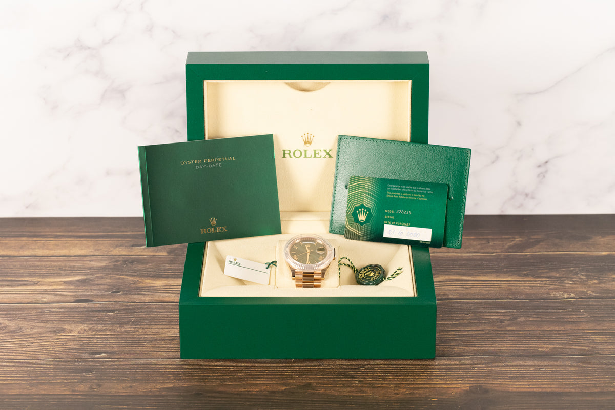 Rolex<br>228235 DayDate 40 Olive Green Dial