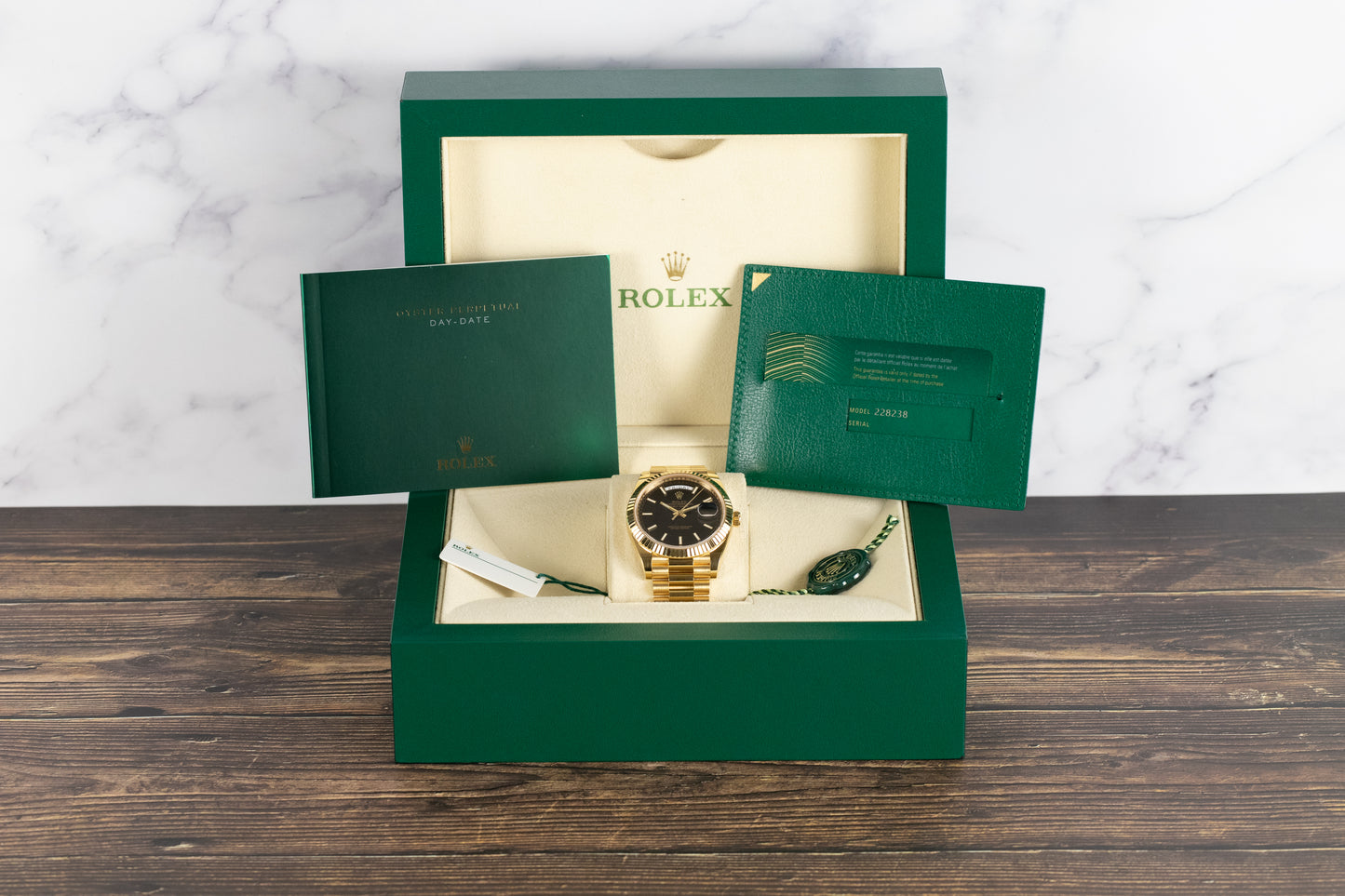 Rolex 228238 DayDate 40 Black Index Dial