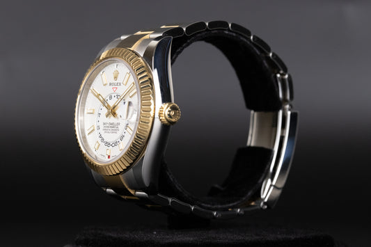 Rolex 326933 Sky-Dweller SS/18k White Dial