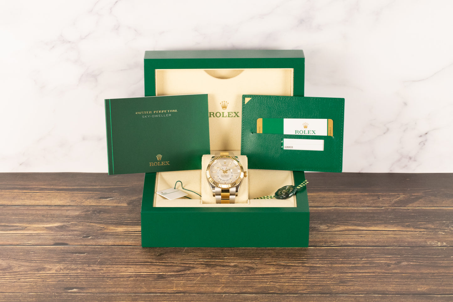 Rolex 326933 Sky-Dweller SS/18k White Dial