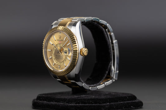 Rolex 326933 Sky-Dweller SS/18k Champagne Dial