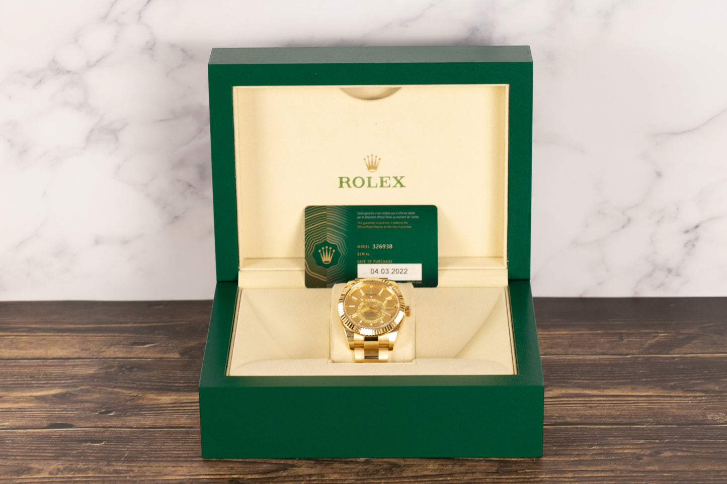Rolex 326938 Sky-Dweller Champagne Dial
