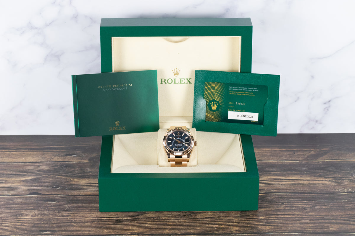 Rolex<br>336935 Sky-Dweller Blue Dial
