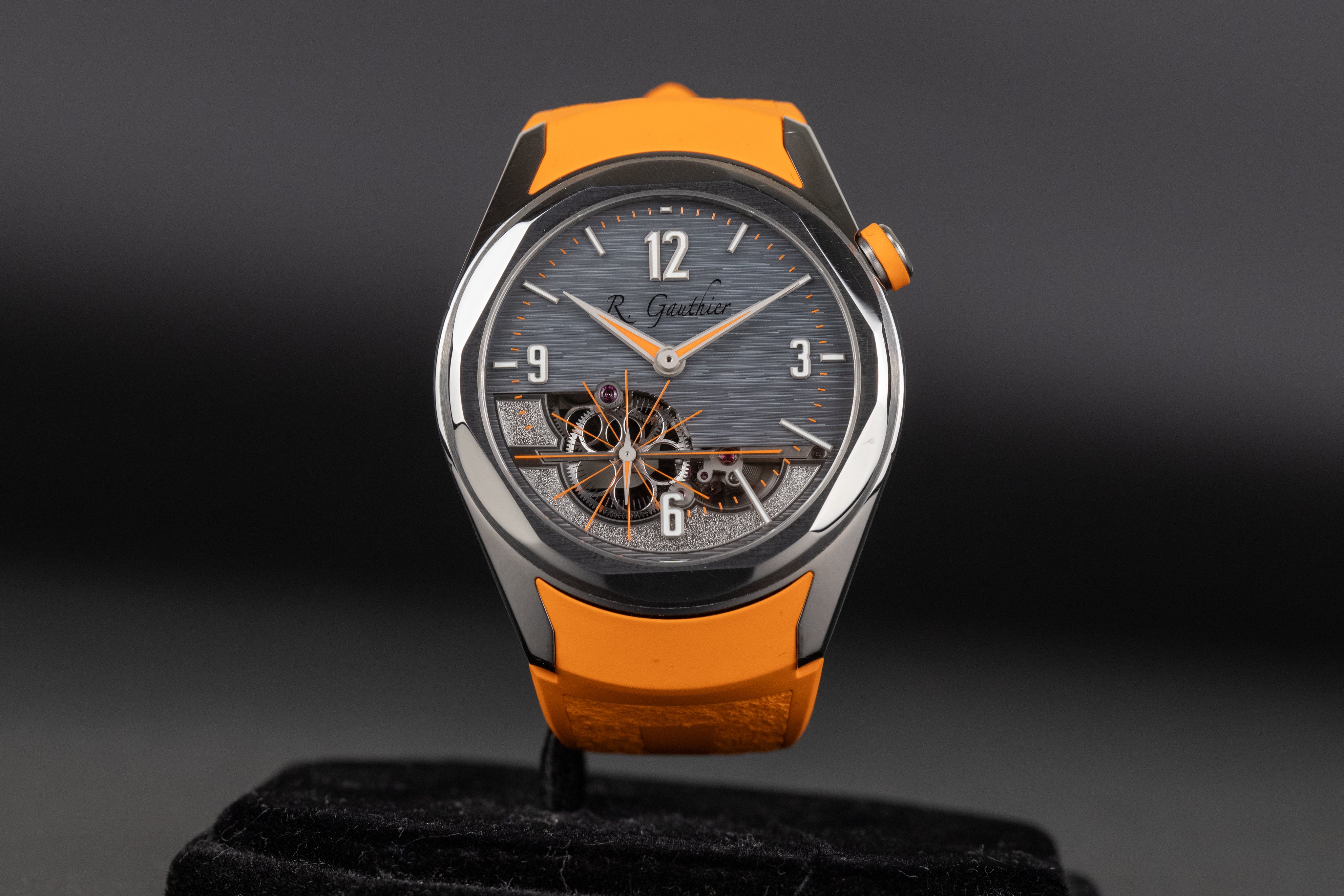 Romain Gauthier MON00560 Titanium C6 Grey Openwork Dial – Newport