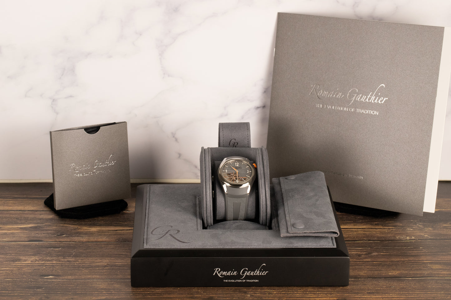 Romain Gauthier MON00560 Titanium C6 Grey Openwork Dial