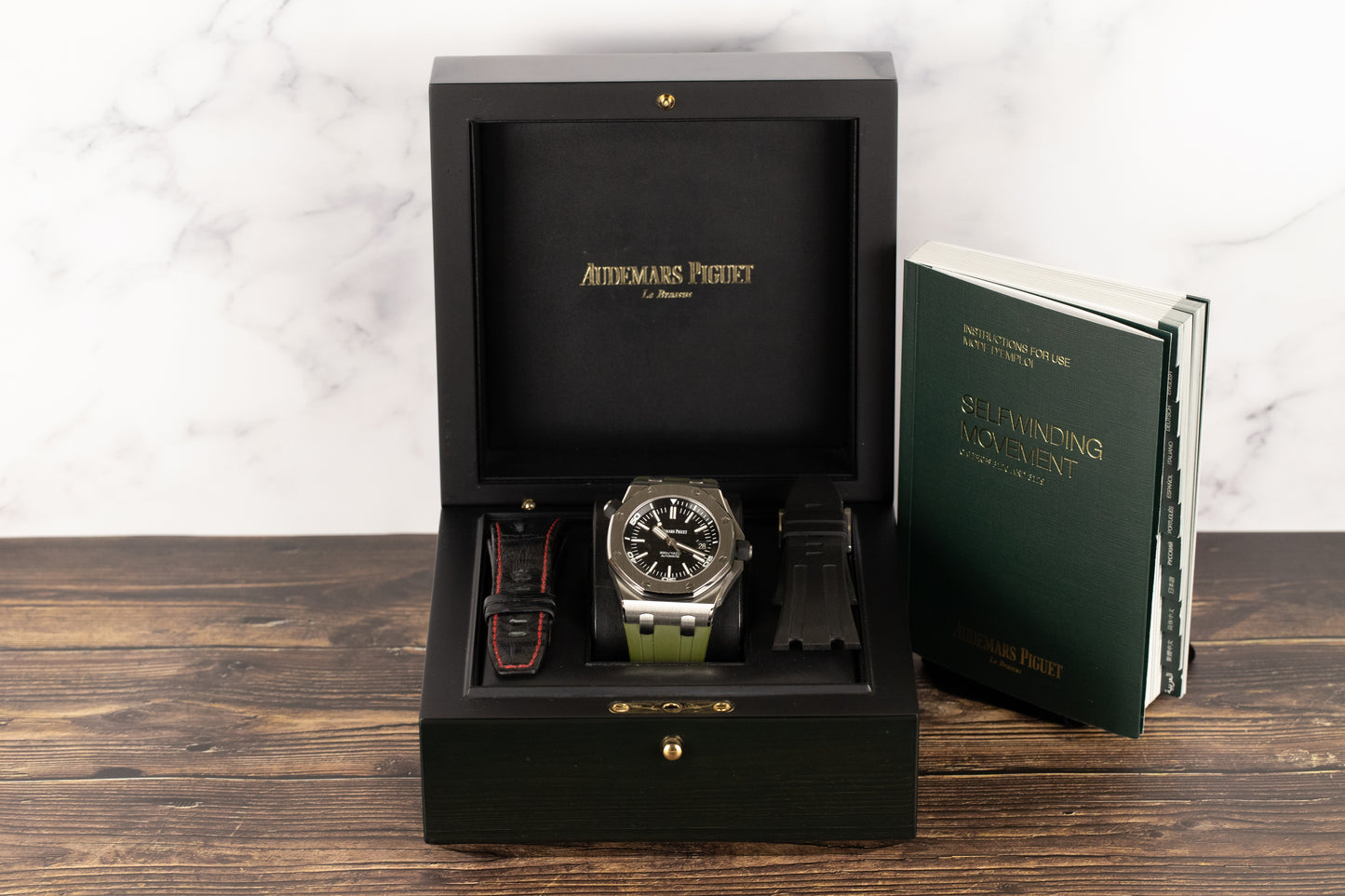 Audemars Piguet 15710ST Royal Oak Offshore Diver Black Dial