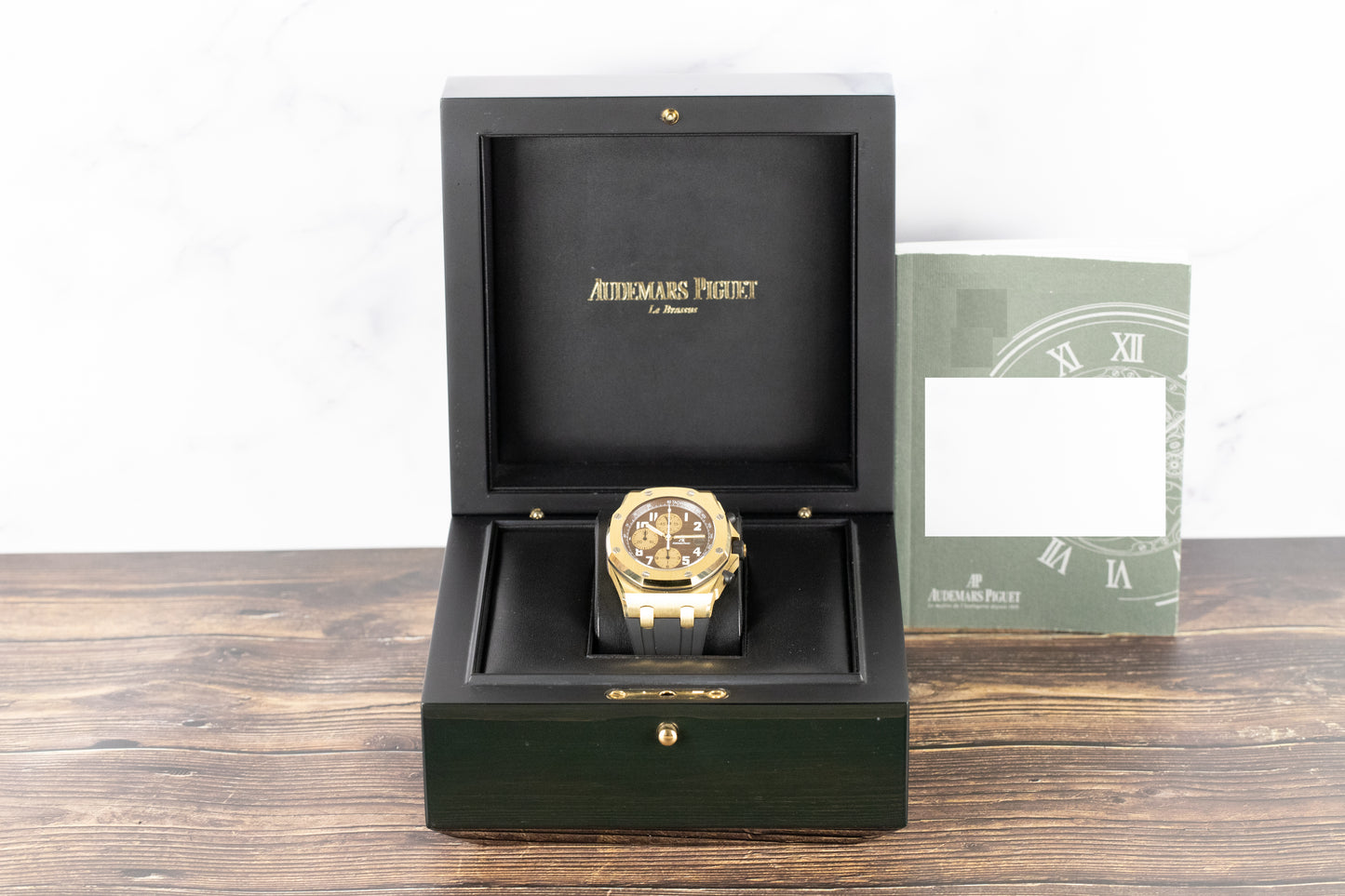 Audemars Piguet 26007BA Royal Oak Offshore 42mm Arnold Schwarzenegger Yellow Gold Brown Dial