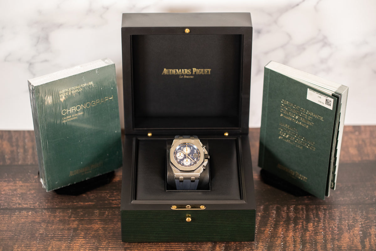 Audemars Piguet<br>26470ST Royal Oak Offshore 'Brick' Blue Dial