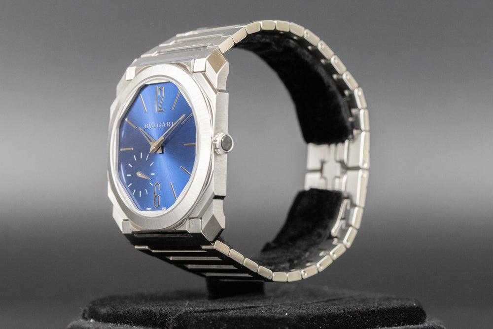 Bulgari<br>103431 Octo Finissimo Steel Blue Dial