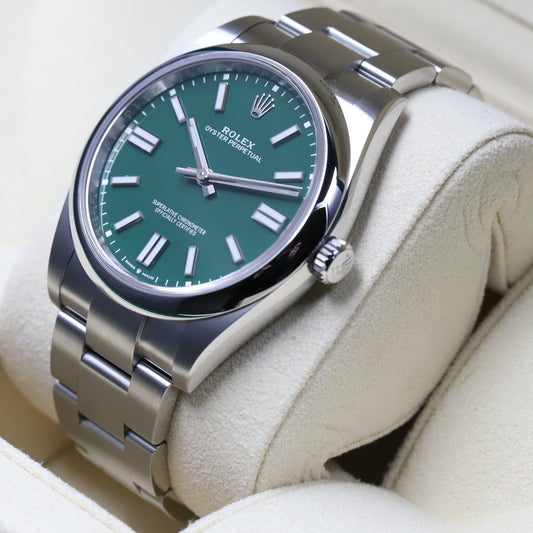 Rolex<br>124300 Oyster Perpetual 41mm Green Dial