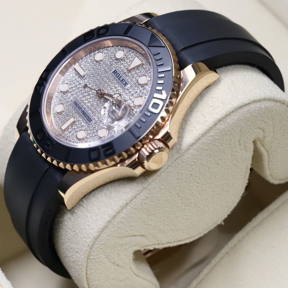 Rolex<br>116655 Yacht-Master 40 Oysterflex Factory Pave Diamond Dial