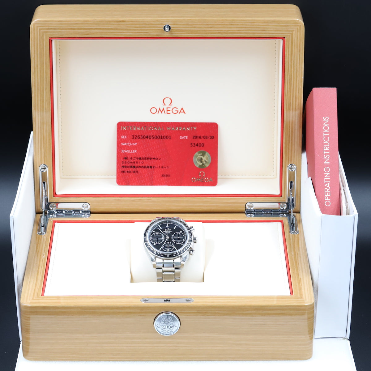 Omega<br>326.30.40.50.01.001 Speedmaster Racing Co-Axial Chronograph
