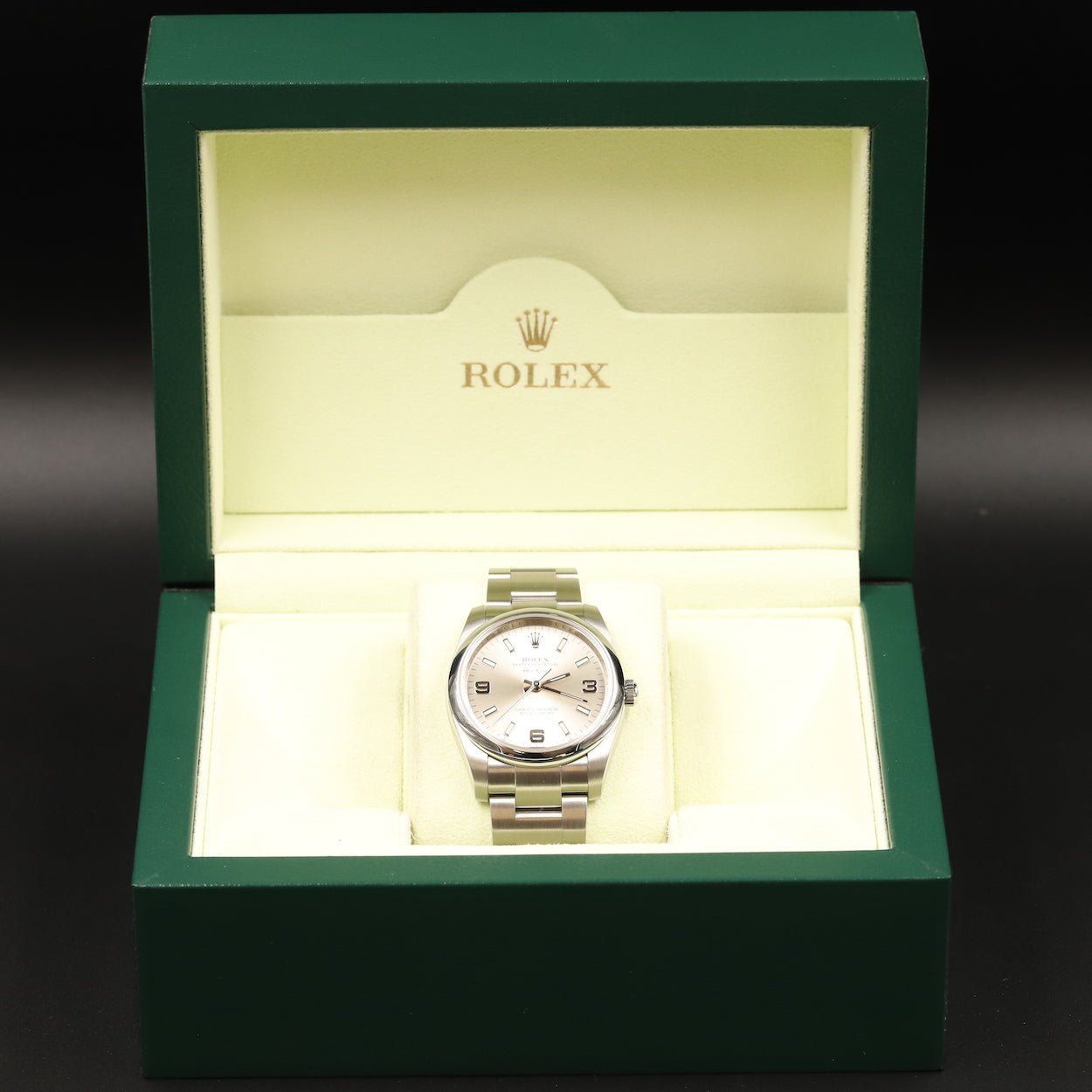 Rolex<br>114200 Oyster Perpetual Air King 34 Silver Dial
