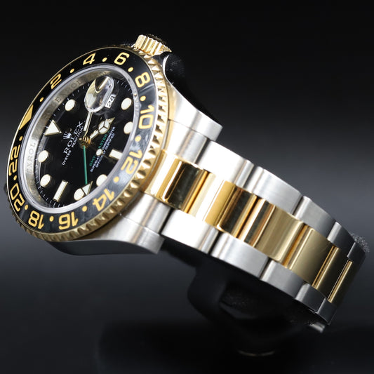Rolex<br>116713LN GMT Master II SS/18k Black Dial