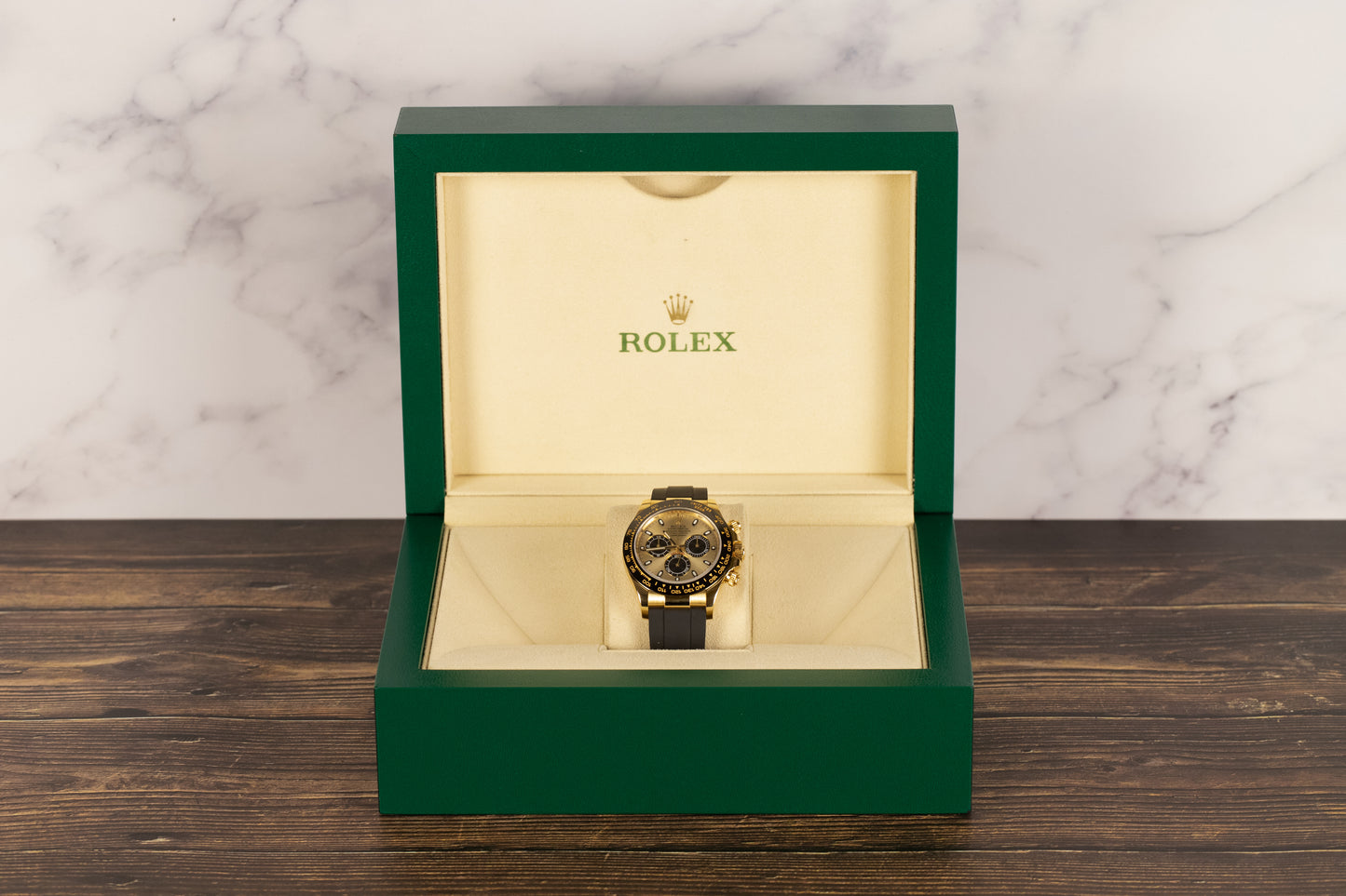 Rolex 116518LN Daytona Oysterflex Champagne/Black Dial