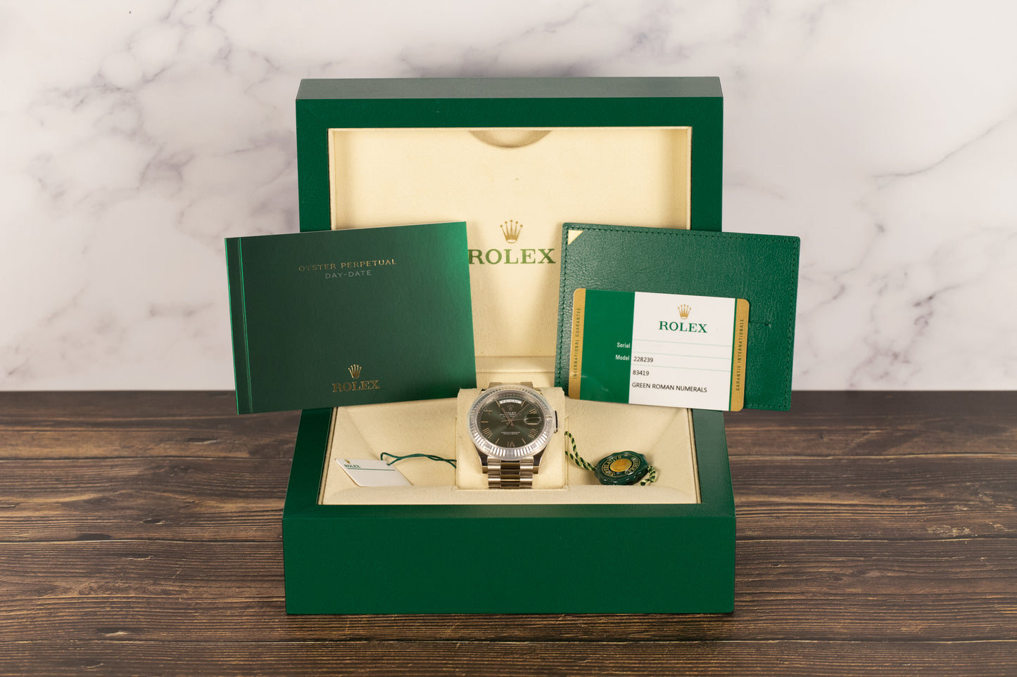 Rolex 228239 DayDate 40 Green Dial