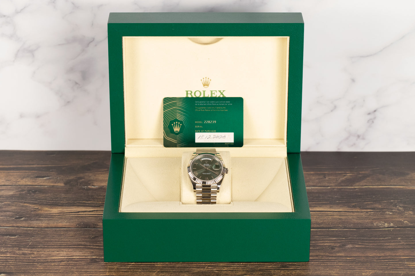 Rolex 228239 DayDate 40 Green Dial