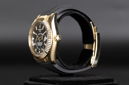Rolex 326238 Sky-Dweller Oysterflex Black Dial