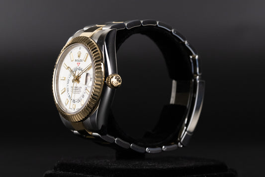 Rolex 326933 Sky-Dweller SS/18k White Dial