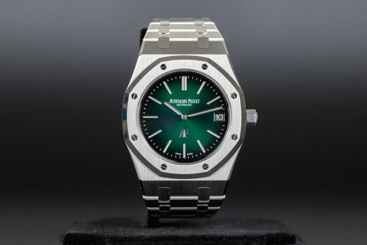 Audemars Piguet<br>15202PT Royal Oak Jumbo Green Dial