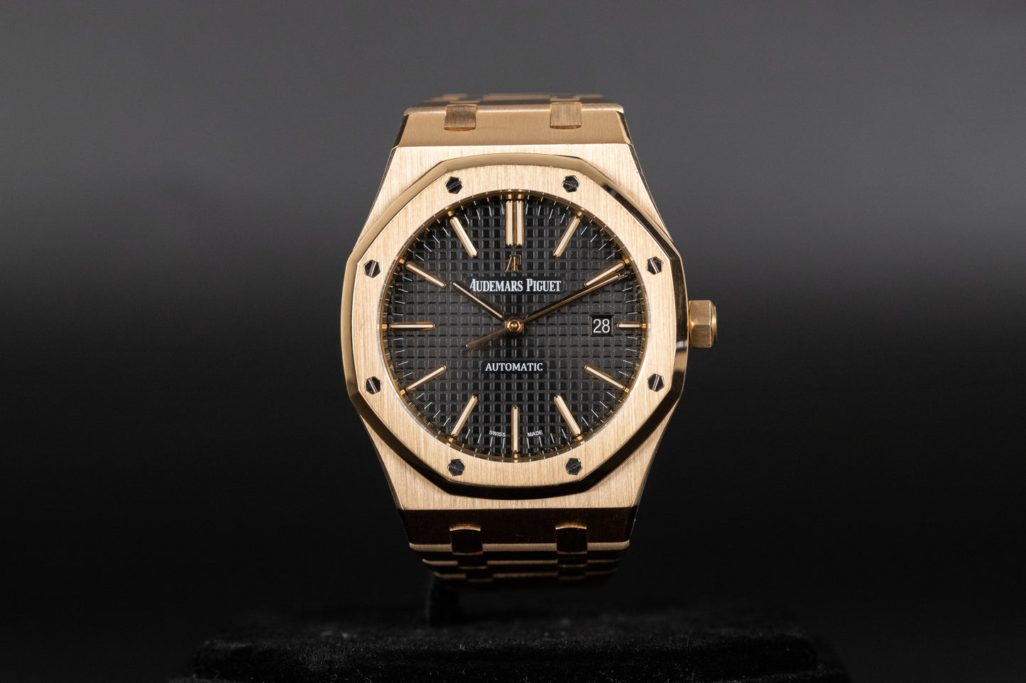 Audemars Piguet 15400OR Royal Oak Black Dial