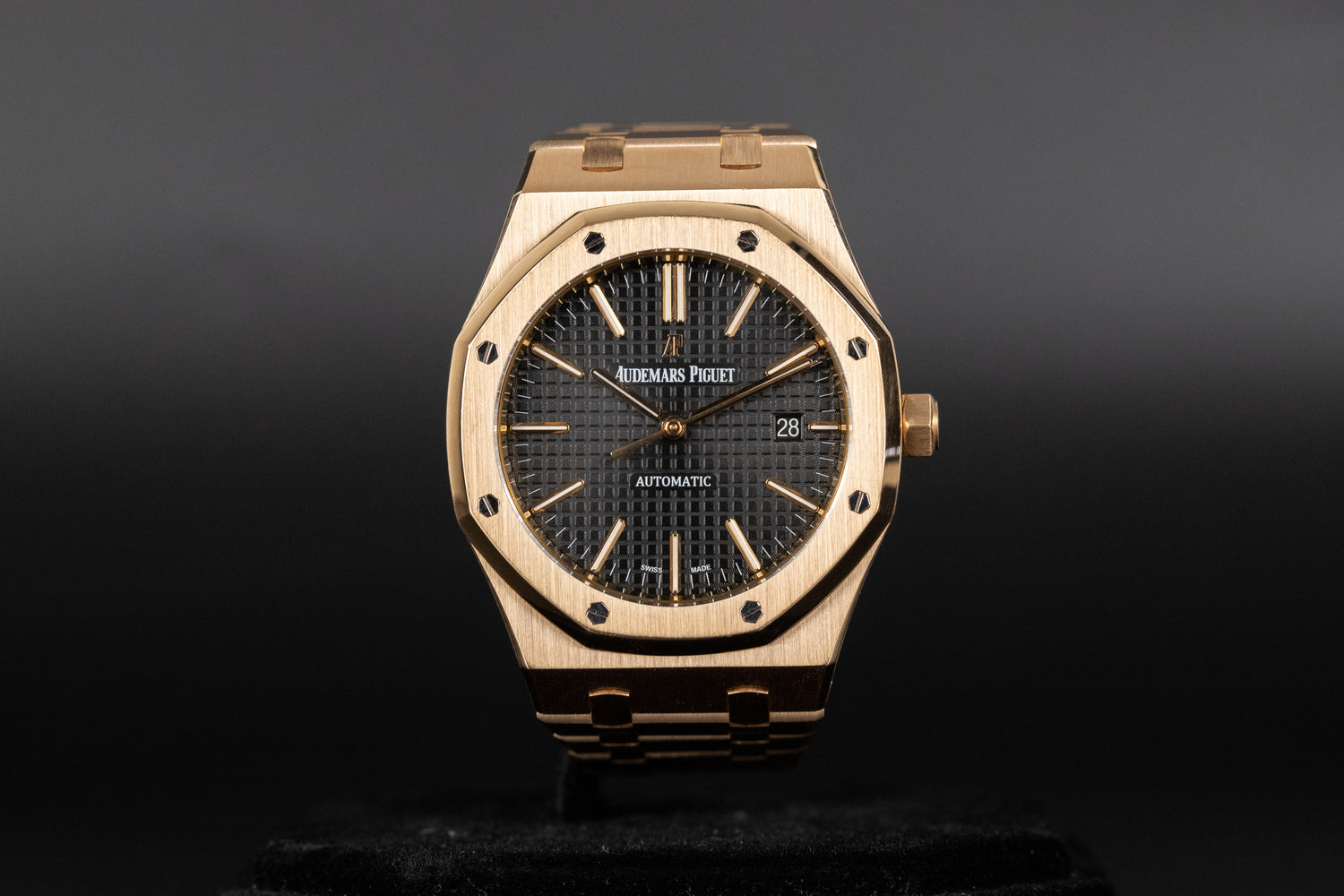 Audemars Piguet 15400OR Royal Oak Black Dial