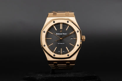 Audemars Piguet 15400OR Royal Oak Black Dial