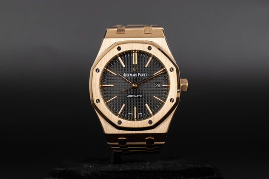 Audemars Piguet 15400OR Royal Oak Black Dial