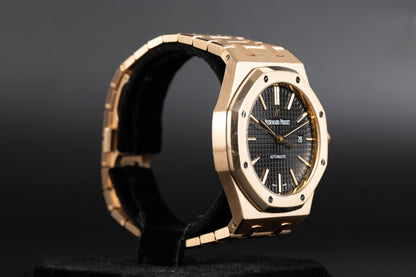 Audemars Piguet 15400OR Royal Oak Black Dial