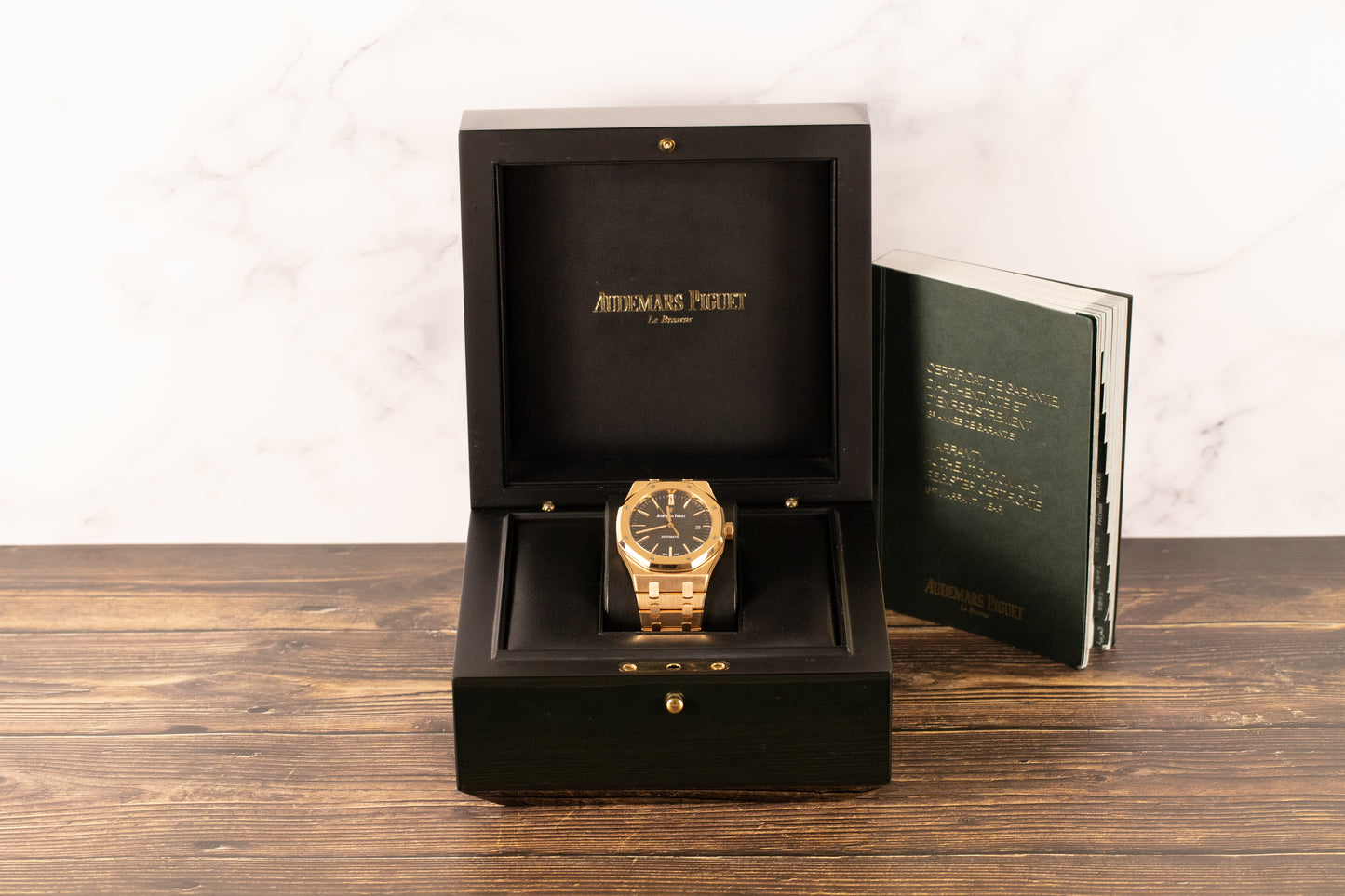 Audemars Piguet 15400OR Royal Oak Black Dial
