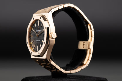 Audemars Piguet 15400OR Royal Oak Black Dial