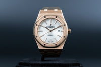 Audemars Piguet<br>15400OR Royal Oak White Dial