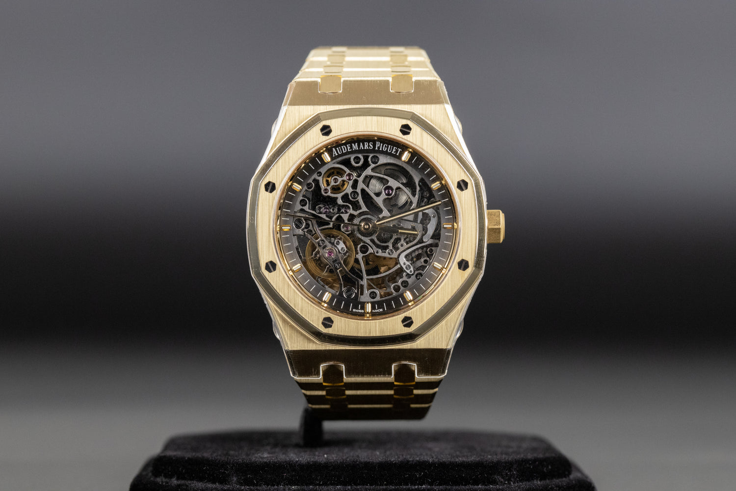 Audemars Piguet 15407BA Royal Oak New Yellow Gold Novelty Openworked