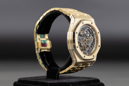 Audemars Piguet 15407BA Royal Oak New Yellow Gold Novelty Openworked