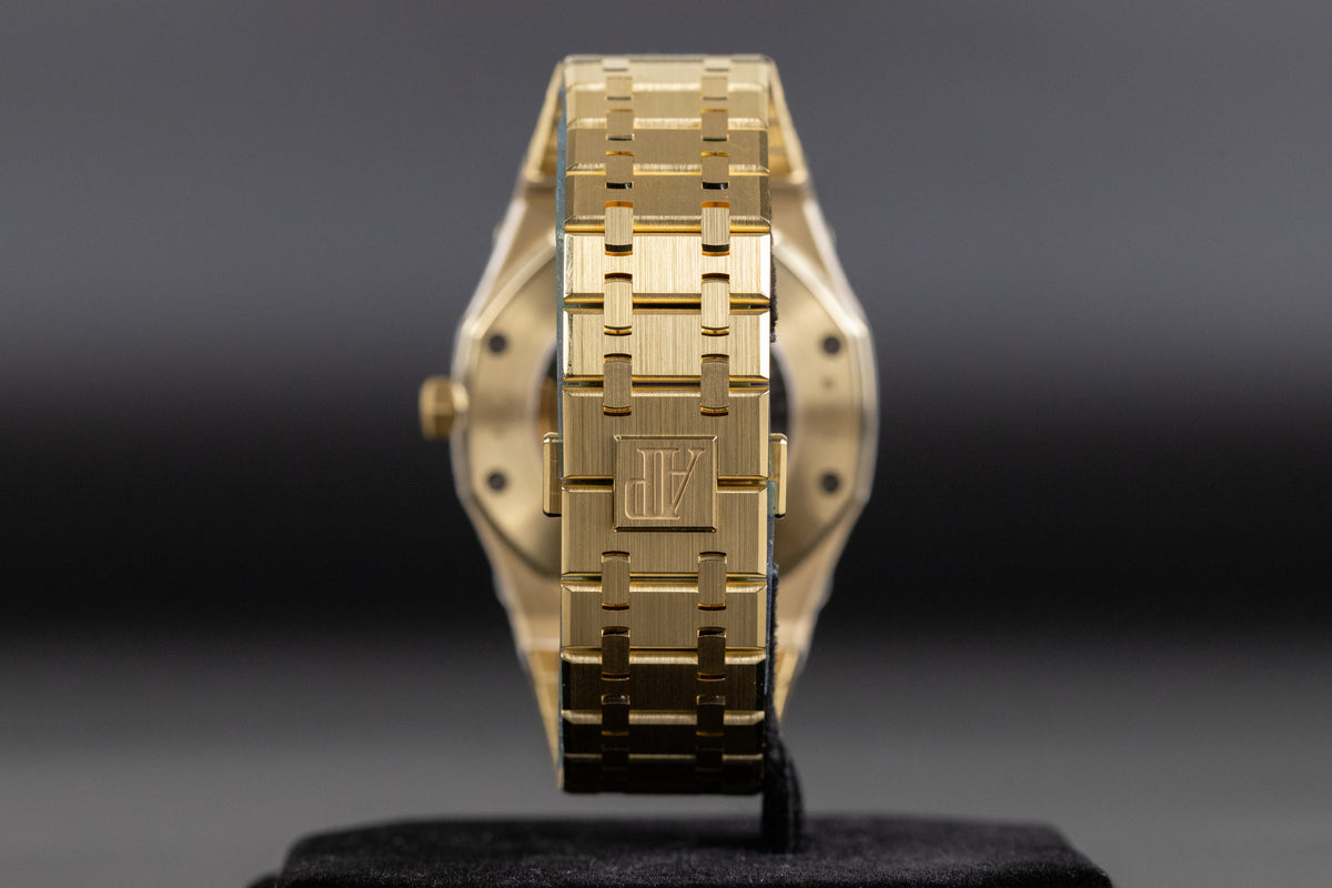 Audemars Piguet<br>15407BA Royal Oak New Yellow Gold Novelty Openworked