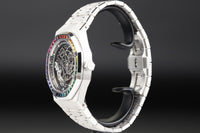 Audemars Piguet<br>15412BC Royal Oak Frosted Gold Double Balance Wheel Openworked Factory Baguette Rainbow Bezel